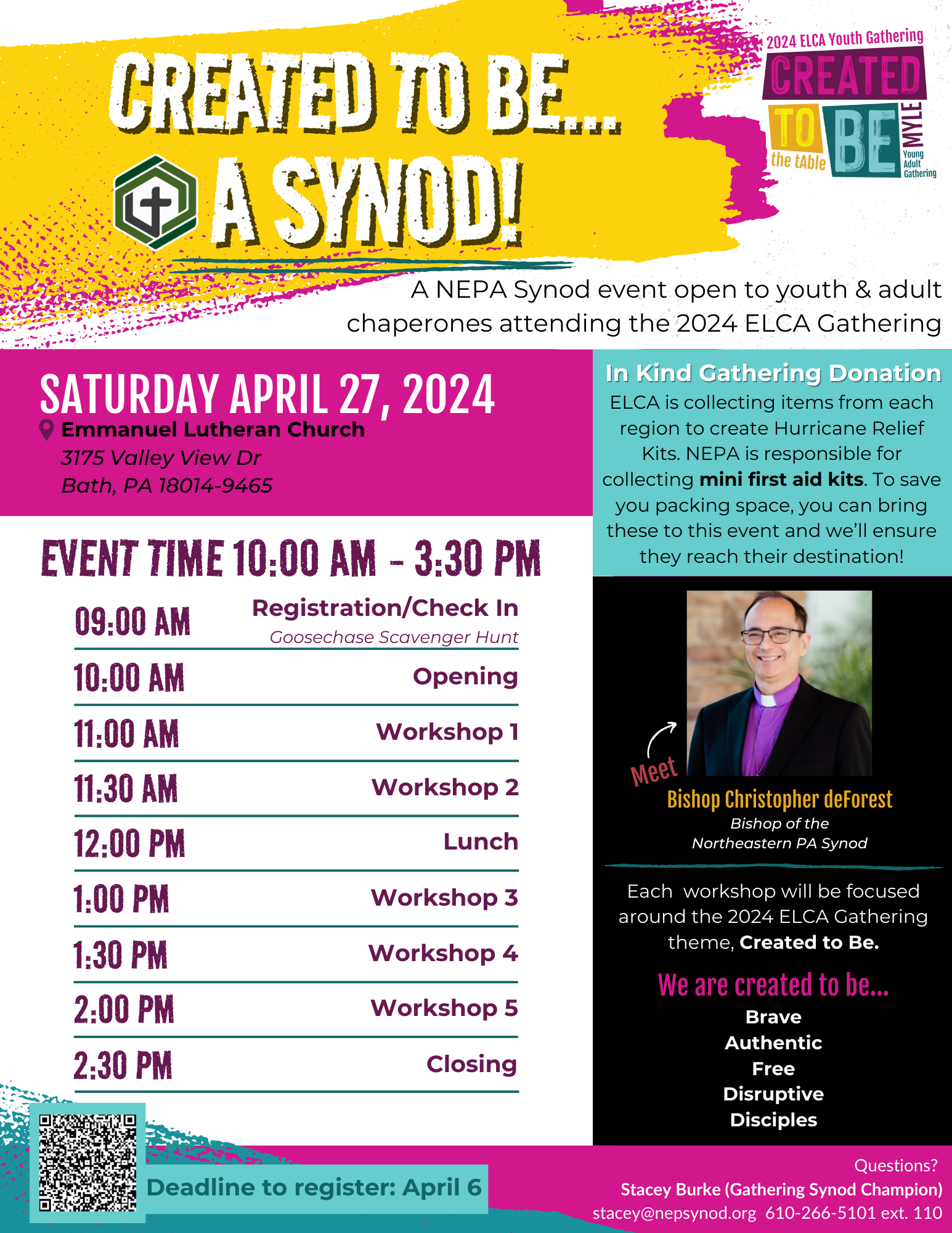 Pre Gathering Synod Event Schedule (1)