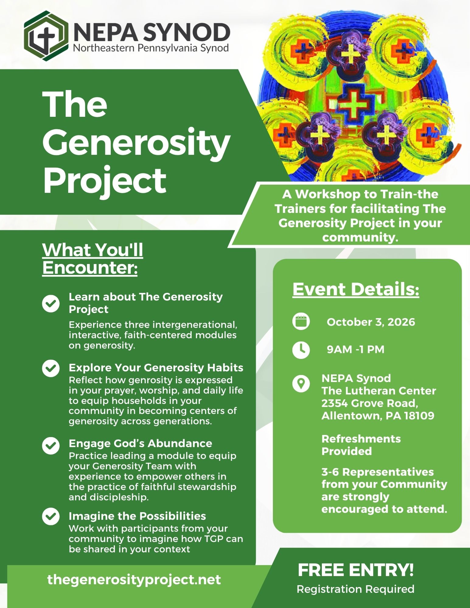 generosity project flyer