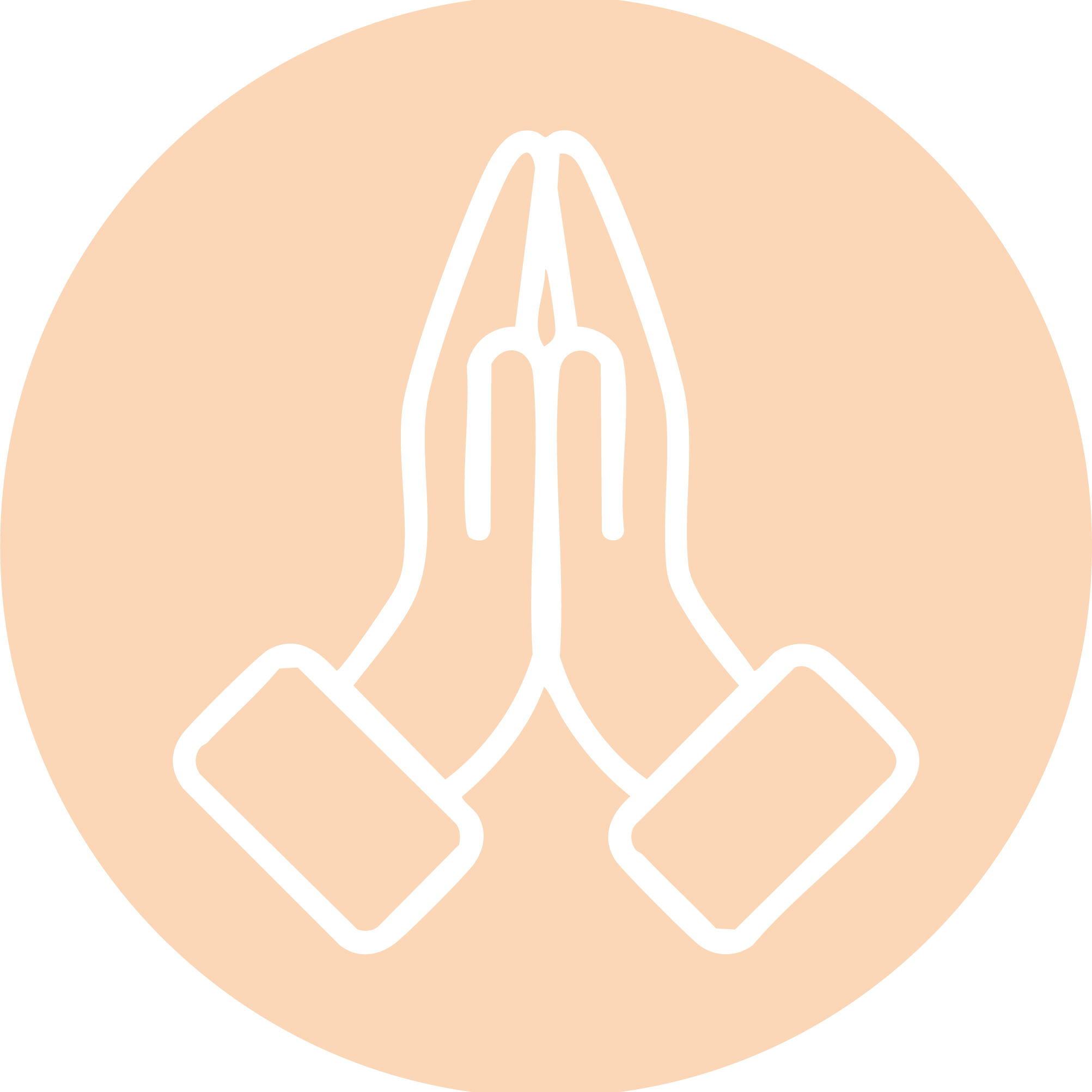 hands orange