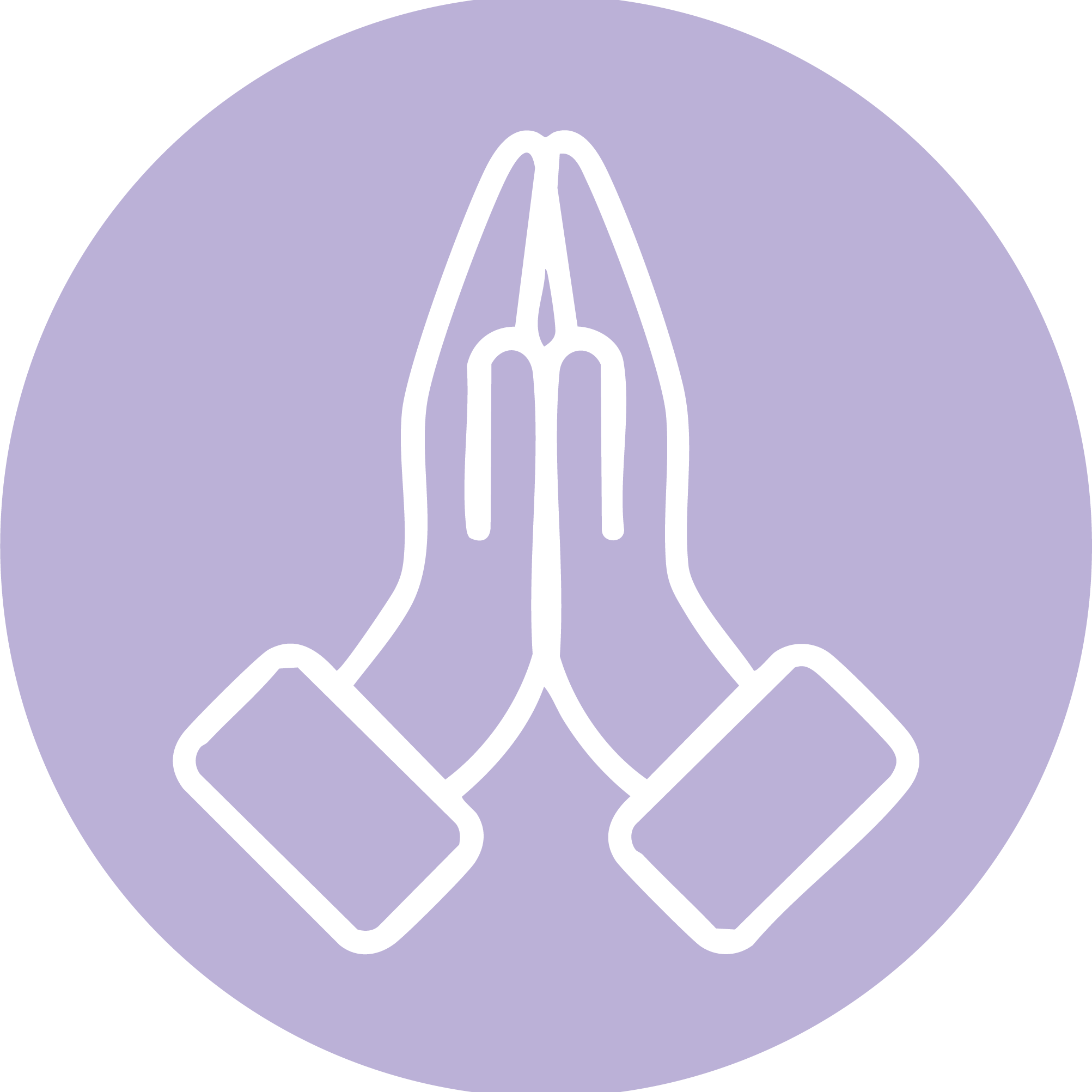 hands purple